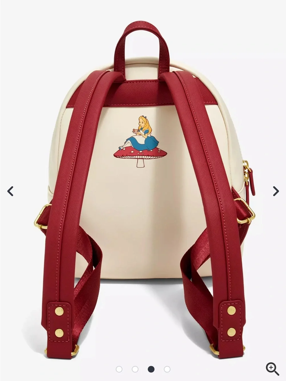 Loungefly Disney Alice in Wonderland Mushroom Tea Party Mini Backpack & Wallet